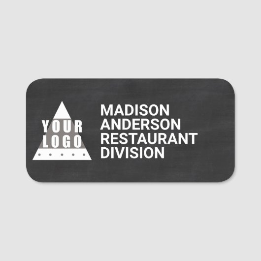 Logo-Tafel-Effekt-coole moderne trocknen Löschen Namensschild (Vorderseite)