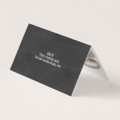 Logo-TafelChic modern Ihr Foto nach innen Visitenkarten (Rückseite)