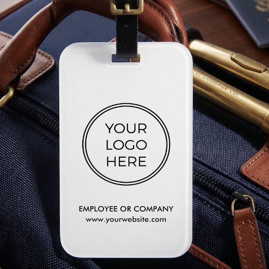 Logo-Tag für das weiße Schwarze Geschäft Gepäckanhänger