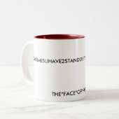 LOGO-TASSE DES SLOGAN-1&2 ZWEIFARBIGE TASSE (Vorderseite Links)