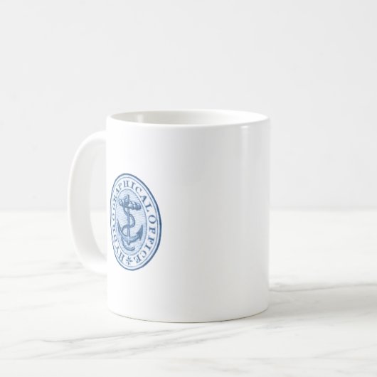 Logo-Tasse für hydrografische Büros Kaffeetasse (Vorderseite Links)