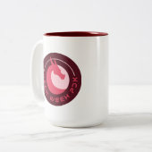 Logo-Tasse - Geek Week PDX Zweifarbige Tasse (Vorderseite Links)