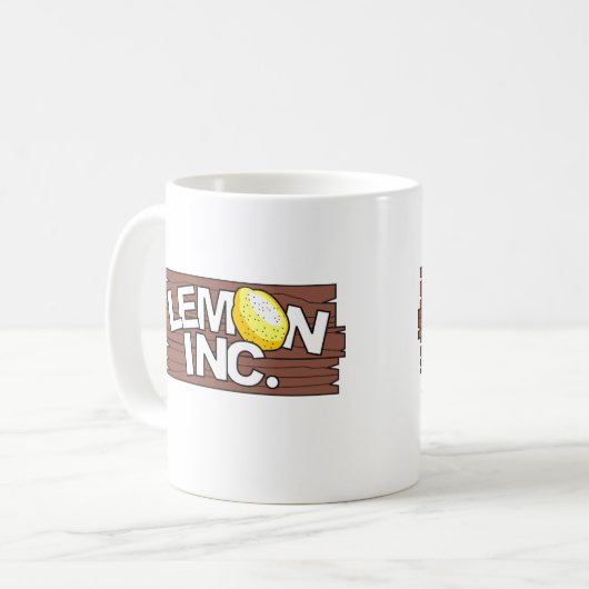 Logo-Tasse Lemon Inc. Kaffeetasse (Vorderseite Links)
