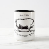 Logo-Tasse Zweifarbige Tasse (Mittel)