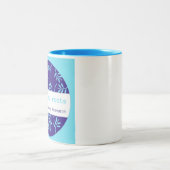 Logo-Tassenschleichen durch Wurzeln Zweifarbige Tasse (Mittel)