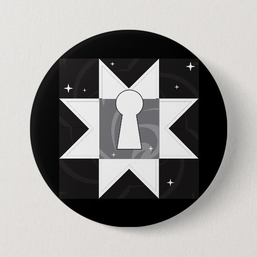 Logo-Taste -The Forgotten Rooms Quilt along Button (Vorderseite)