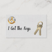 Logo/Tasten für Real Anwesen Agent Visitenkarte (Vorderseite)