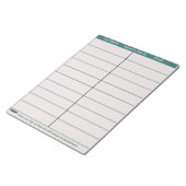 Logo Taupe Aquamarin Autor Werbematerial Notizblock (angewinkelt)