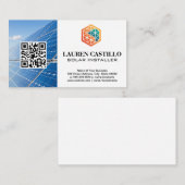 Logo "Tech Energy" | Solarmodule | QR Visitenkarte (Vorne/Hinten)