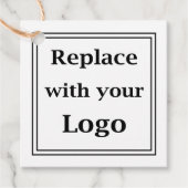 Logo-Template Geschäftsproduktmarken Geschenkanhänger (Vorderseite)