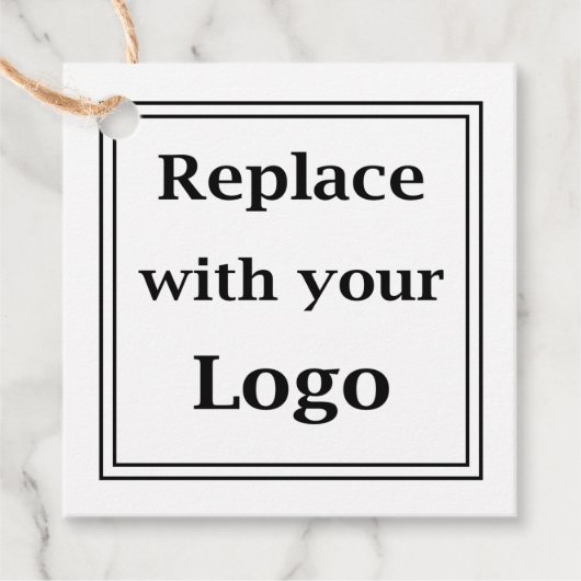 Logo-Template Geschäftsproduktmarken Geschenkanhänger (Vorderseite)