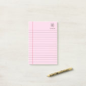 Logo Text Business Linde Schulbuch Post-it Klebezettel (Auf Schreibtisch)