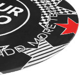 LOGO & TEXT | Fette Sterne Glas Schneidbrett Schneidebrett (Ecke)