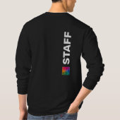 Logo-Text für Bildfirmen hinzufügen Moderne Elegan T-Shirt (Rückseite)