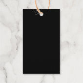 Logo-Text-Geschenk-Tag-Umschließungen Premium Kraf Geschenkanhänger (Rückseite)