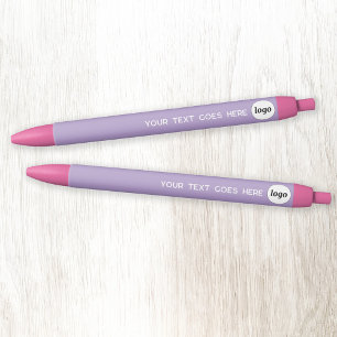Logo Text Lilac Pink Werbung für das Branding von Kugelschreiber