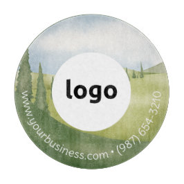 LOGO & TEXT | Maßgeschneidertes Business Glass Cut Schneidebrett