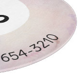 LOGO & TEXT | Maßgeschneidertes Business Glass Cut Schneidebrett (Ecke)