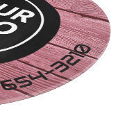 LOGO & TEXT | Maßgeschneidertes Business Glass Cut Schneidebrett (Ecke)