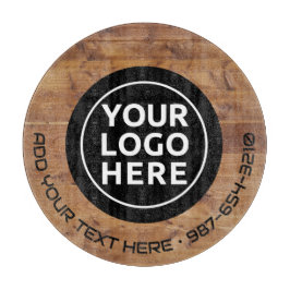 LOGO & TEXT | Maßgeschneidertes Business Glass Cut Schneidebrett