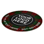 LOGO & TEXT | Maßgeschneidertes Business Glass Cut Schneidebrett (Ecke)