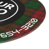 LOGO & TEXT | Maßgeschneidertes Business Glass Cut Schneidebrett (Ecke)