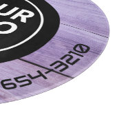 LOGO & TEXT | Maßgeschneidertes Business Glass Cut Schneidebrett (Ecke)