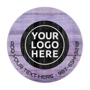 LOGO & TEXT   Maßgeschneidertes Business Glass Cut Schneidebrett