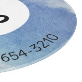 LOGO & TEXT | Maßgeschneidertes Business Glass Cut Schneidebrett (Ecke)