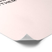 Logo Text QR Code Werbeaktion für Unternehmen Rosa Poster (Ecke)