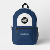 Logo, Text, Slogan, Website Bedruckter Rucksack (Vorderseite)