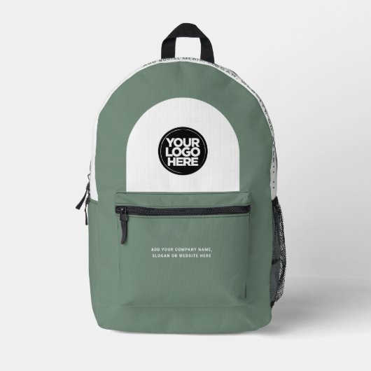 Logo, Text, Slogan, Website Bedruckter Rucksack (Vorderseite)