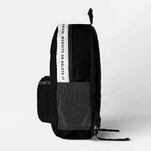 Logo, Text, Slogan, Website Bedruckter Rucksack (Rechts)