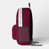 Logo, Text, Slogan, Website Bedruckter Rucksack (Rechts)