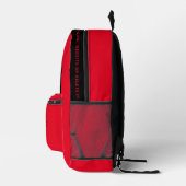 Logo, Text, Slogan, Website Bedruckter Rucksack (Rechts)