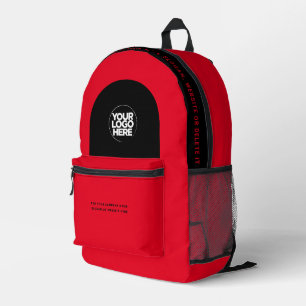 Logo, Text, Slogan, Website Bedruckter Rucksack