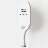 Logo/ Text Uoload Turnier-Event Pickleball Schläger (Links)