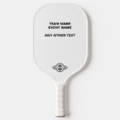 Logo/ Text Uoload Turnier-Event Pickleball Schläger (Vorderseite)