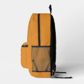 Logo & Text Upload Orange -> Logo & Text Hochladen Bedruckter Rucksack (Rechts)