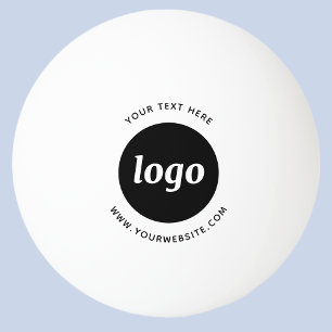 Logo Text Website Business Werbezwecke Tischtennisball