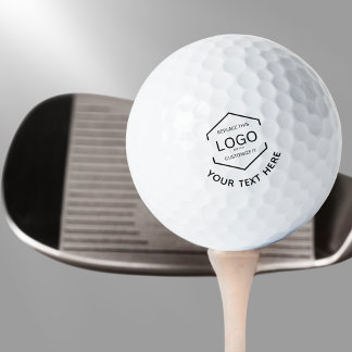 Logo Text Weißer Hintergrund Werbeaktion Golfball