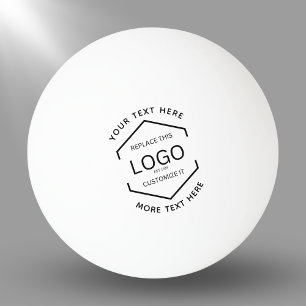 Logo Text Weißer Hintergrund Werbeaktion Tischtennisball