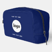 Logo-Text Werbeaktion Branding Navy Blue Waschbeutel (Rechte Ecke)