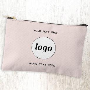 Logo-Text Werbeaktion Branding Rosa Rosa Zubehörtasche