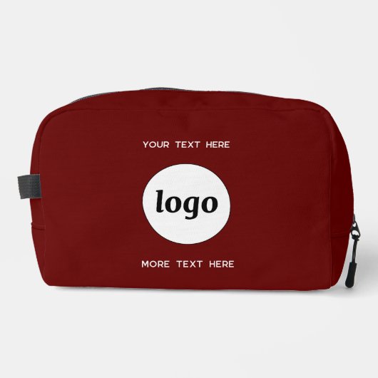 Logo-Text-Werbeaktion Branding Waschbeutel (Vorderseite)