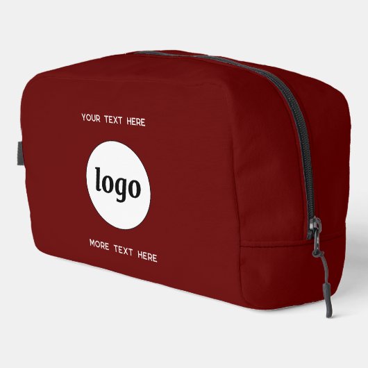 Logo-Text-Werbeaktion Branding Waschbeutel (Rechte Ecke)