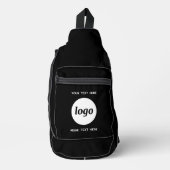 Logo-Text-Werbeaktion für das Markenzeichen Schwar Crossbody Bag (Vorderseite)