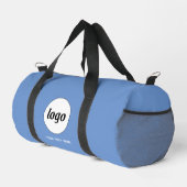 Logo-Text Werbeaktion für Unternehmen Blue Duffle Bag (Rechte Ecke)