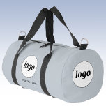 Logo-Text Werbeaktion für Unternehmen Blue Duffle Bag<br><div class="desc">Fügen Sie Ihr eigenes Logo und Ihren eigenen Text zu diesem Design hinzu. Ihr Firmenname,  Slogan,  Website oder Telefonnummer. Minimalistisch und beruflich. Ideal für ein Werbeprodukt für Ihre Mitarbeiter,  Mitarbeiter,  Kunden und Kunden. Ideal für Messe-,  Reise-,  Firmen- oder Sportveranstaltungen und Geschenke. Weitere Versionen finden Sie in der Auflistung.</div>