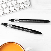 Logo-Text Werbeaktion Schwarz | Kugelschreiber